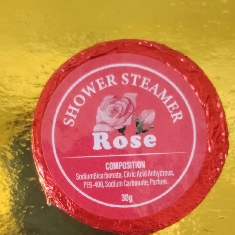 NWT Rose Shower Steamer - Red
